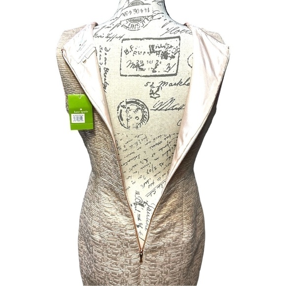 Kate Spade ♠️ Della Dress All That Glitters in Rose Gold Size 6 NWT - Picture 5 of 8